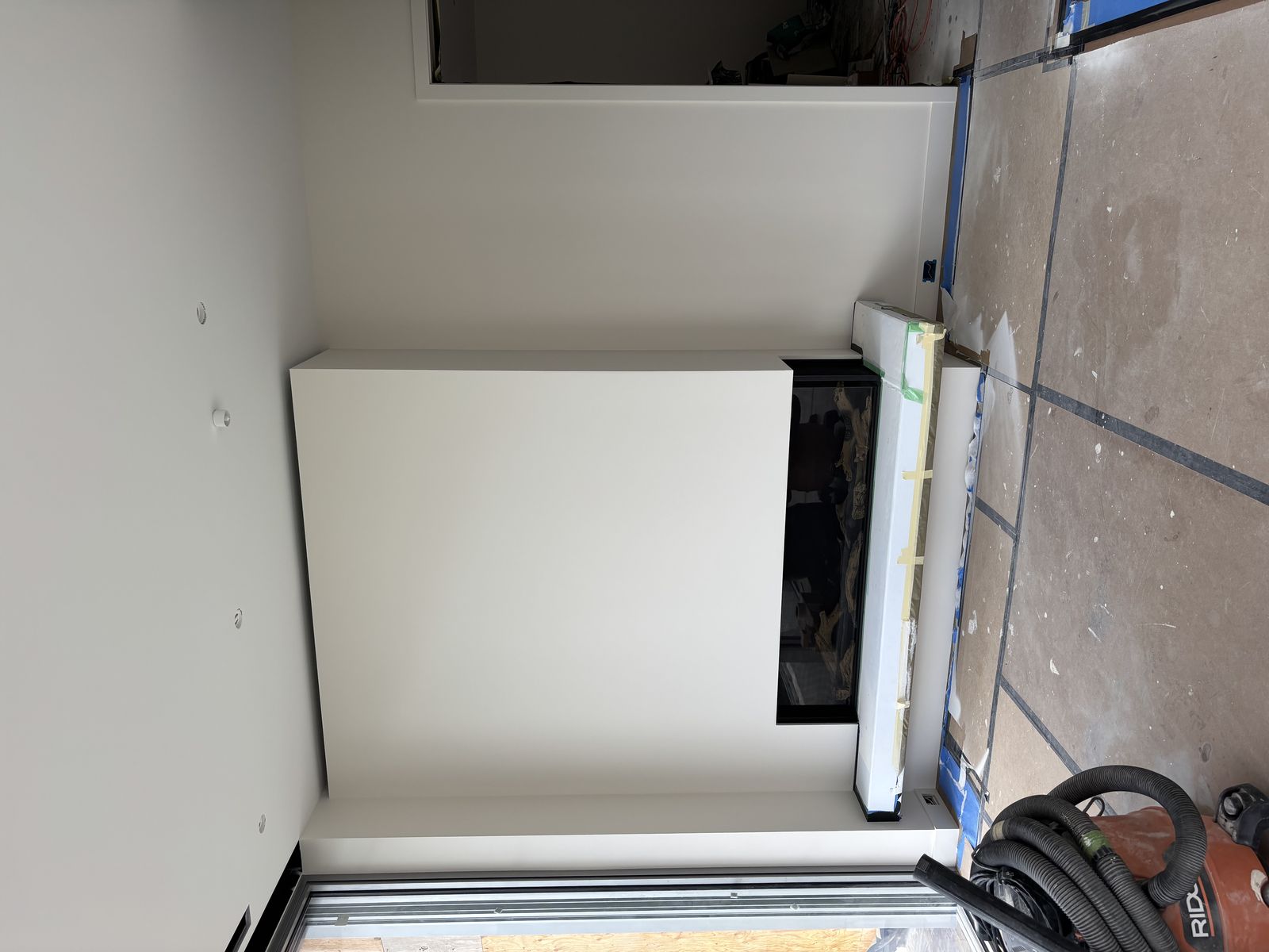 Prepared and primed wall ready for paint